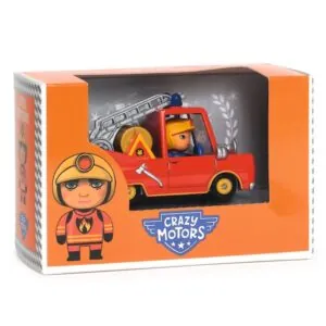 VOITURE CRAZY MOTORS - LITTLE FIRE TRUCK - DJECO