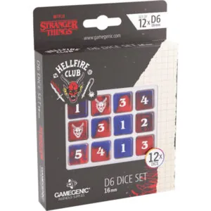 GG- STRANGER THINGS HELLFIRE CLUB D6 DICE SET