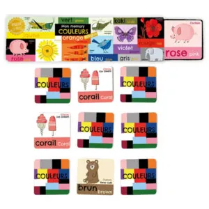 MON MEMORY LES COULEURS 32 PIECES - CARTES D'ART
