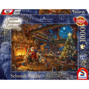 PUZZLE SCHMIDT - T. KINKADE : PERE NOEL ET LUTINS - 1000 PIECES