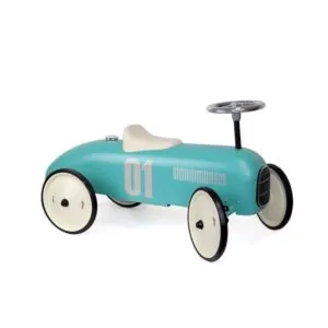 PORTEUR VOITURE METAL VINTAGE AQUA - VILAC