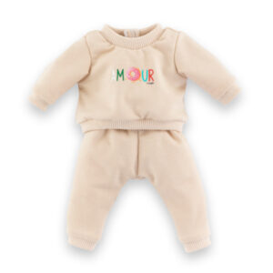 ENSEMBLE JOGGING BEIGE POUPON 30CM - COROLLE