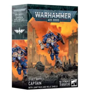 SPACE MARINES - CAPTAIN WITH JUMP PACK AND RELIC SHIELD