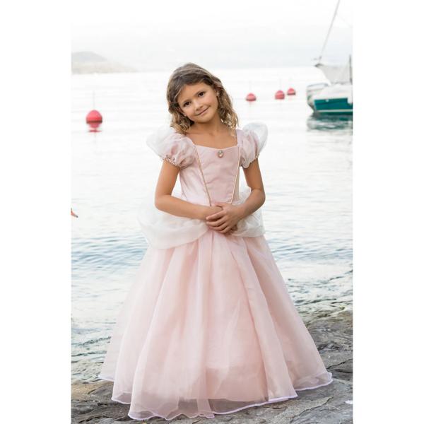 ROBE DE PRINCESSE ANTIQUE ROSE PALE 7/8 ANS - GREAT PRETENDERS – Image 2