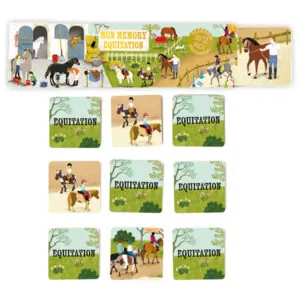 MON MEMORY EQUITATION 32 PIECES - CARTES D'ART