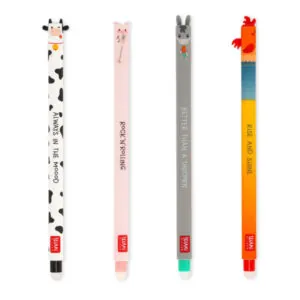 SET DE 4 STYLOS GEL EFFACABLES FERME - LEGAMI