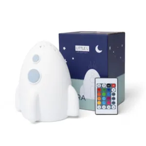 VEILLEUSE PROJECTEUR D'ETOILES FUSEE AVEC TELECOMMANDE - LITTLE L