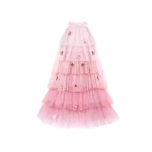 ROBE DE SAPIN DE NOEL ROSE AVEC COIFFE 5/6 ANS - GREAT PRETENDERS