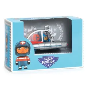 VOITURE CRAZY MOTORS - SPACE AMBULANCE - DJECO