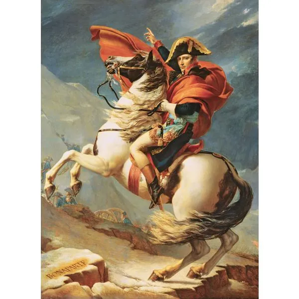 PUZZLE EUROGRAPHICS - BEAUX ARTS - J.L DAVID : BONAPARTE FRANCHISSANT LES ALPES - 1000 PIECES – Image 2