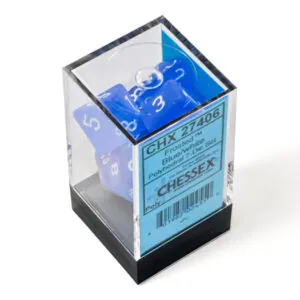 SET DE 7 DÉS - FROSTED BLEU:BLANC - CHX27406