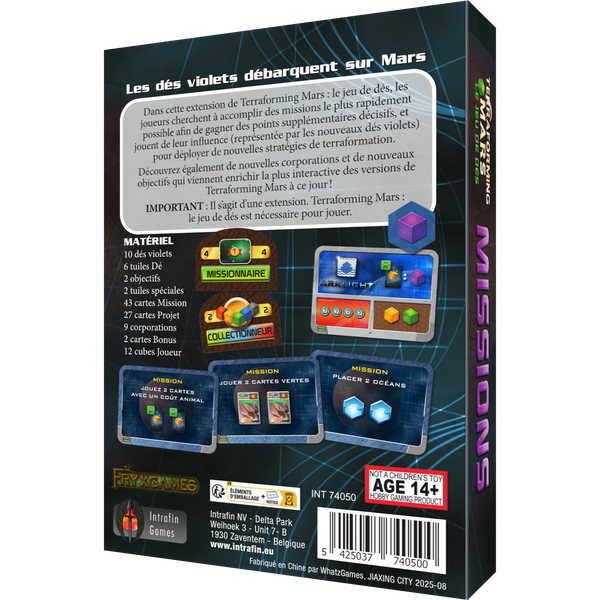 Terraforming Mars - Le Jeu de dés VF Missions
