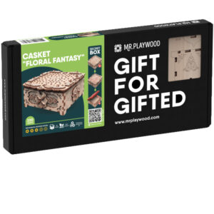 MR PLAYWOOD - MAQUETTE 3D BOIS - COFFRET FANTAISIE FLORALE