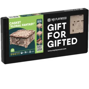 MR PLAYWOOD - MAQUETTE 3D BOIS - COFFRET FANTAISIE FLORALE