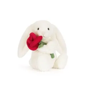 PELUCHE LAPIN AVEC ROSE ROUGE - JELLYCAT