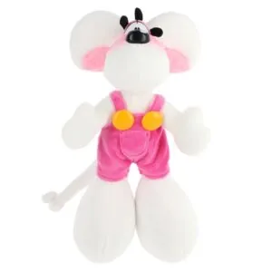 PELUCHE DIDDL EN SALOPETTE ROSE 30CM - DIDDL