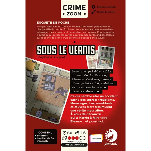 CRIME ZOOM - SOUS LE VERNIS