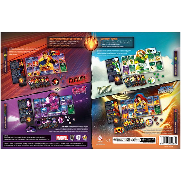 DICE THRONE MARVEL – Cyclope, Gambit, Malicia, Jean Grey