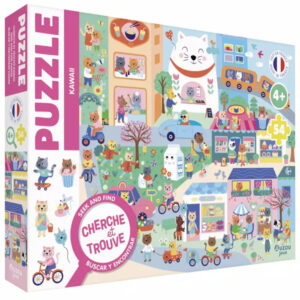 PUZZLE AUZOU CHERCHE ET TROUVE KAWAII - 54 PIECES