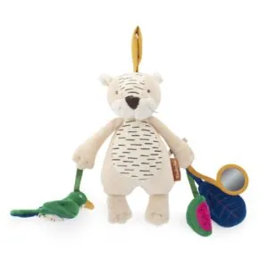 PELUCHE D'ACTIVITES A SUSPENDRE TIGRE BABOO - LA FORET MAWA - MOULIN ROTY