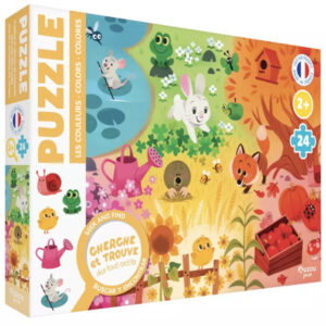 PUZZLE AUZOU - CHERCHE ET TROUVE COULEURS - 24 PIECES