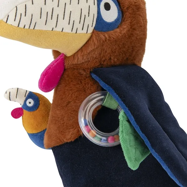 PELUCHE D'ACTIVITES GRAND CALAO LITCHI - LA FORET MAWA - MOULIN ROTY – Image 3