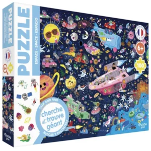 PUZZLE AUZOU CHERCHE ET TROUVE : DANS L'ESPACE - 100 PIECES
