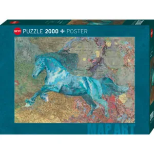 PUZZLE HEYE MAP ART - M. CUSICK : CARTE CHEVAL - 2000 PIECES