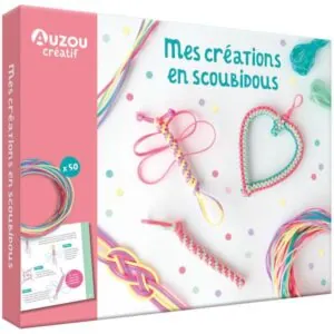 MON COFFRET D'ARTISTE - MES CREATIONS EN SCOUBIDOUS - AUZOU
