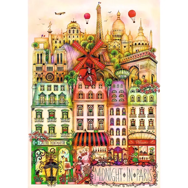 PUZZLE TREFL - M. TANTAREANU : MINUIT A PARIS - 1000 PIECES – Image 2