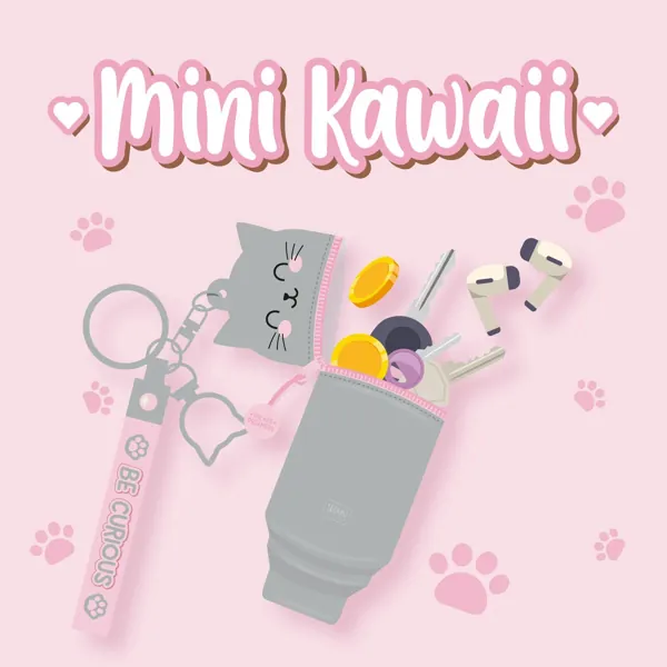 PORTE CLES / MONNAIE CHAT - MINI KAWAII - LEGAMI – Image 5