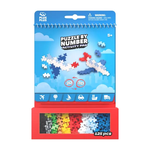 PLUS PLUS - BLOC D'ACTIVITES TRANSPORT - 125 PIECES