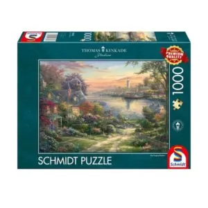 PUZZLE SCHMIDT - T. KINKADE : PORT DE LA NOUVELLE ANGLETERRE - 1000 PIECES