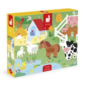 PUZZLE TACTILE JANOD : FERME - 20 PIECES