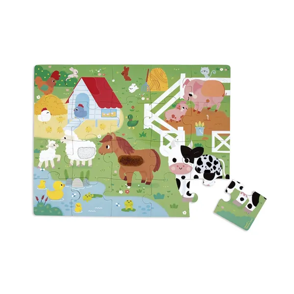 PUZZLE TACTILE JANOD : FERME - 20 PIECES – Image 2