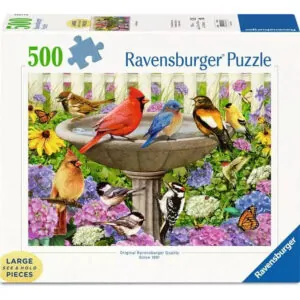PUZZLE RAVENSBURGER : LE BAIN D'OISEAUX - 500 PIECES