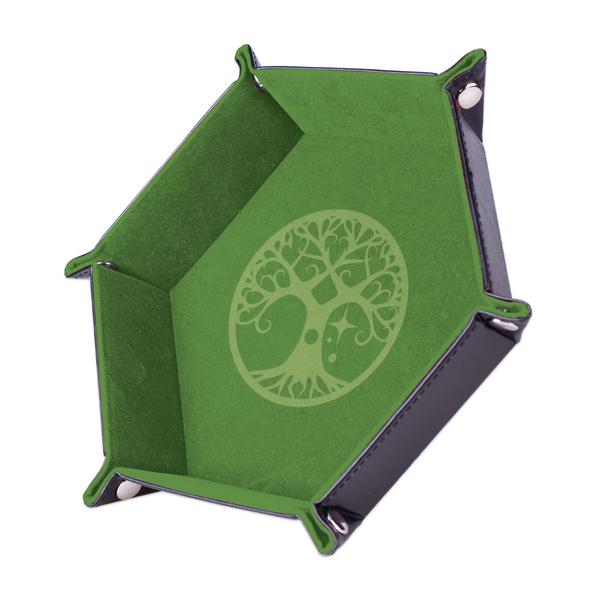 piste-de-des-yggdrasil-arbre-vert-19-x-19-cm-cuir-et-velours