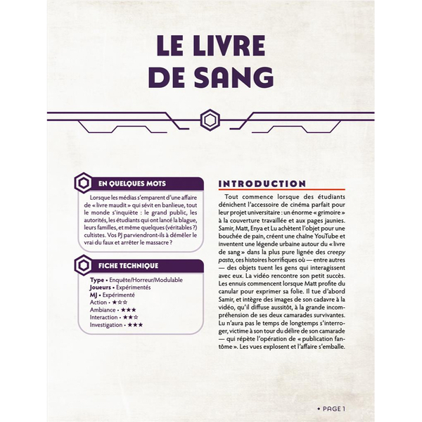 CHRONIQUES OUBLIÉES CONT. 2 - LE LIVRE DE SANG