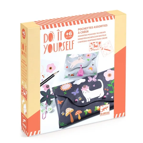 DIY POCHETTES ASSORTIES - JOYEUX AMIS - DJECO