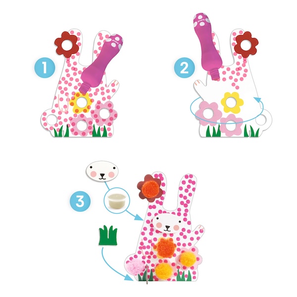 COFFRET COLORIAGES - DES POINTS ET DES POMPONS DANS L'HERBE - DJECO – Image 4