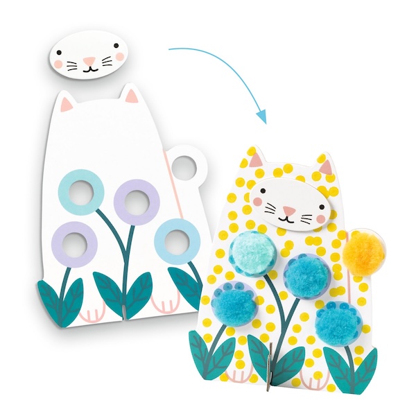 COFFRET COLORIAGES - DES POINTS ET DES POMPONS DANS L'HERBE - DJECO – Image 3