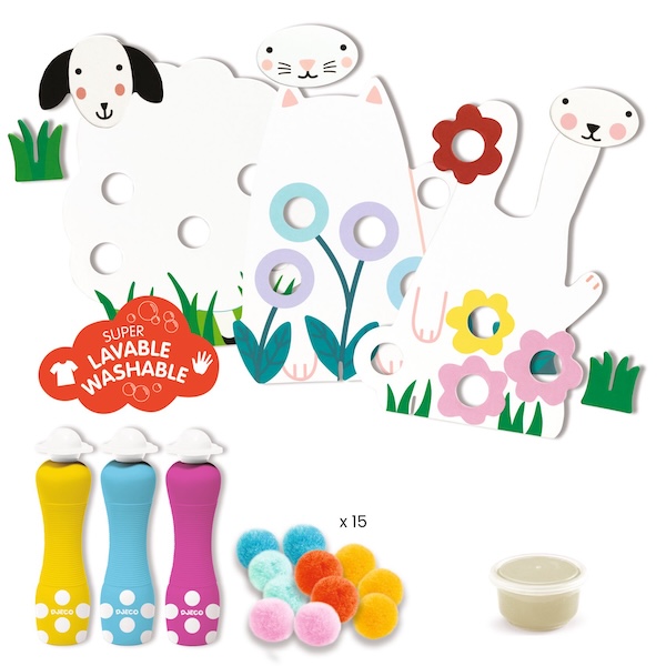 COFFRET COLORIAGES - DES POINTS ET DES POMPONS DANS L'HERBE - DJECO – Image 5