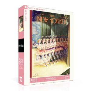 PUZZLE NYPC - COUVERTURE DU NEW YORKER DE C. ALAJALOV : SOURIRES SOUS LES PROJECTEURS - 500 PIECES