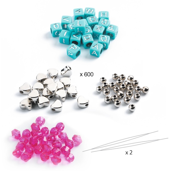COFFRET PERLES ALPHABET ARGENT - DJECO – Image 3