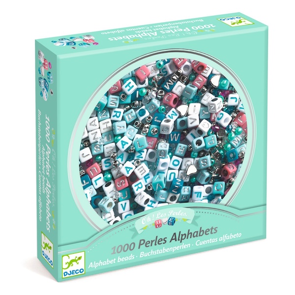 COFFRET PERLES ALPHABET ARGENT - DJECO