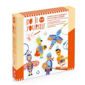 COFFRET DIY PORTE CLES A FABRIQUER - HEROS PIXEL ART - DJECO