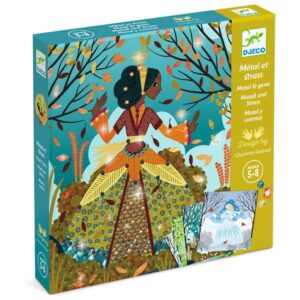 COFFRET METAL ET STRASS - DES ROBES COULEUR DU TEMPS - DJECO
