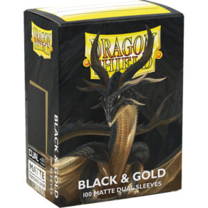 100 DRAGON SHIELD MATTE - BLACK & GOLD