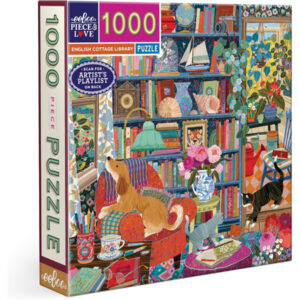 PUZZLE EBOO- V. BALL : BIBLIOTHEQUE D'UN COTTAGE ANGLAIS - 1000 PIECES