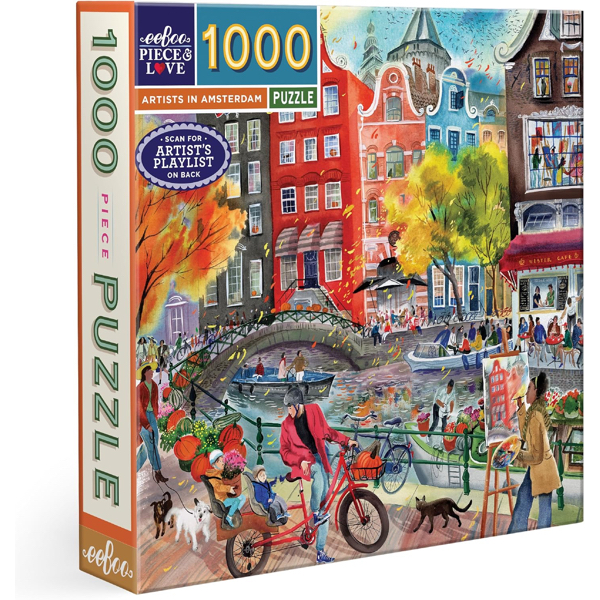 PUZZLE EBOO - V. T. KRYLOV : ARTISTES A AMSTERDAM - 1000 PIECES